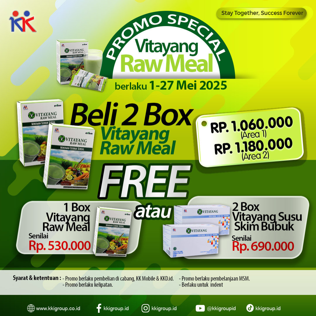 SPESIAL VITAYANG RAW MEAL BELI 2 GRATIS 1